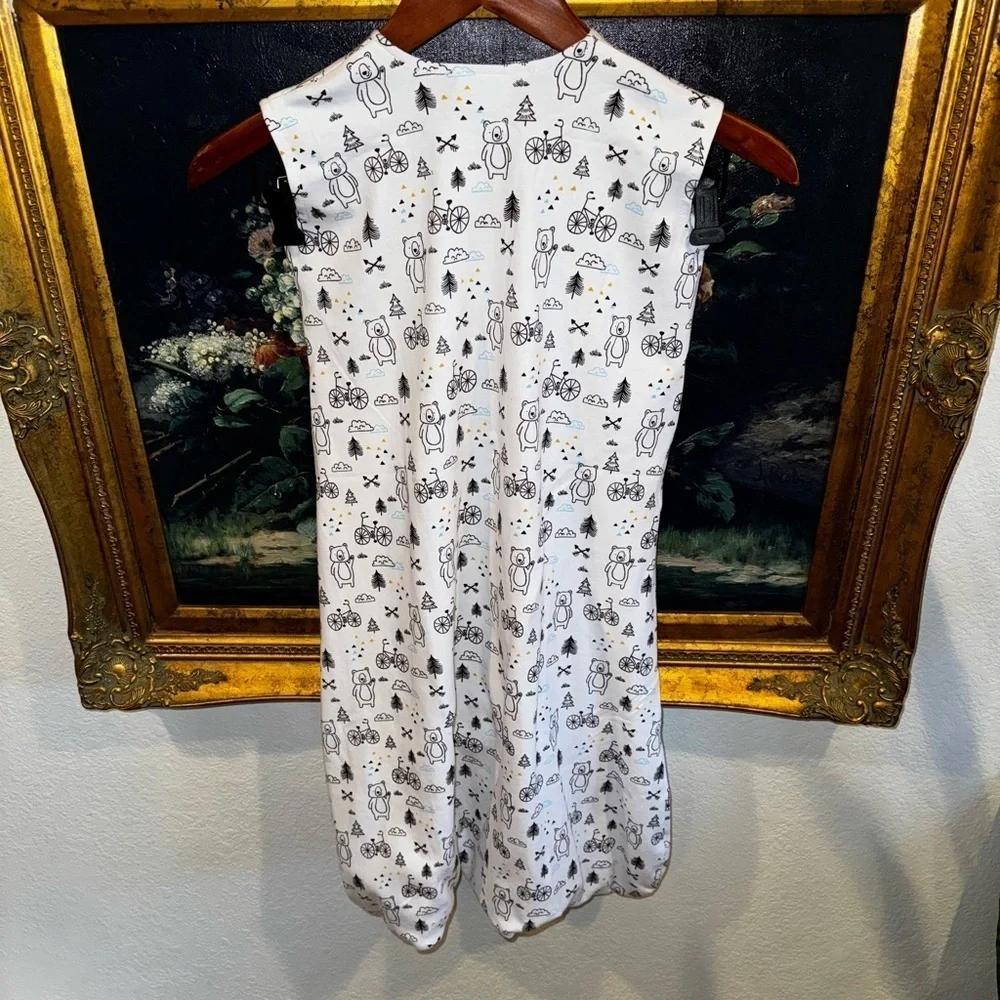 Halo SleepSack Black White Bear Print Size Large 12-18Mos Like New